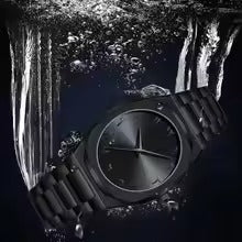 Simple Style Black Arabic Waterproof Trend sense Watch