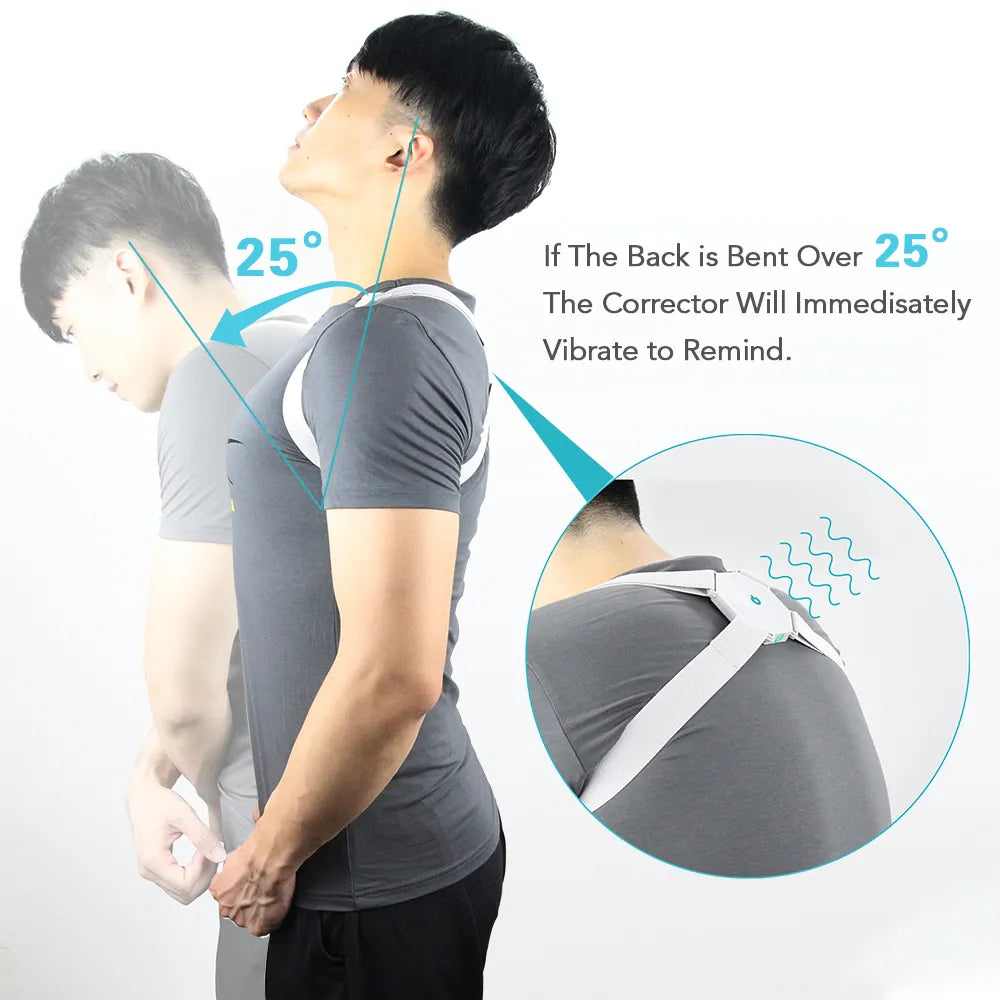 Smart Posture Corrector Belt / Highly Elastic USB Rechargeable Intelligent